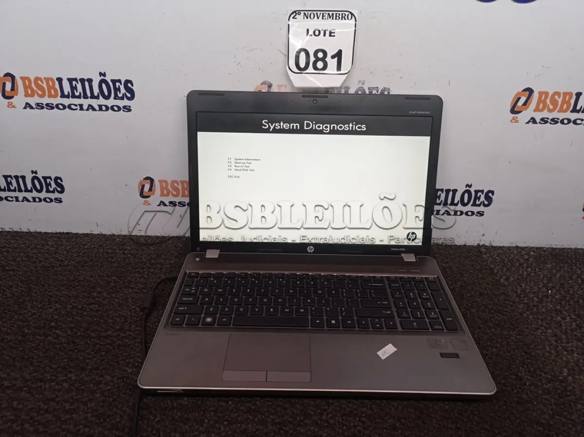 LOTE 081 - 01 NOTEBOOK MARCA HP. (NO ESTADO) ATENÇÃO! FAZER A VISITAÇÃO ANTES DE ARREMATAR, NÃO SABEMOS SE FUNCIONA. LEILÃO NÃO TEM GARANTIA E NEM DEVOLUÇÃO, SUJEITO A POSSÍVEIS AVARIAS VISÍVEIS/OCULTAS E/OU AUSÊNCIA DE COMPONENTES.