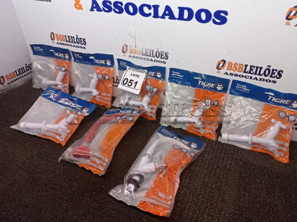 LOTE 051 - 08 TORNEIRAS MODELOS DIVERSOS MARCA TIGRE(NOVO). (NO ESTADO) ATENÇÃO! FAZER A VISITAÇÃO ANTES DE ARREMATAR, NÃO SABEMOS SE FUNCIONA. LEILÃO NÃO TEM GARANTIA E NEM DEVOLUÇÃO, SUJEITO A POSSÍVEIS AVARIAS VISÍVEIS/OCULTAS E/OU AUSÊNCIA DE COMPONENTES.