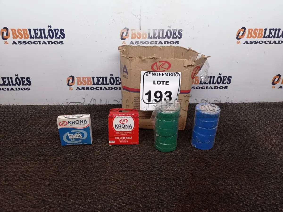 LOTE 193 - 01 LOTE C/VÁRIAS FITAS MARCAS E MODELOS DIVERSOS(NOVO). (NO ESTADO) ATENÇÃO! FAZER A VISITAÇÃO ANTES DE ARREMATAR, NÃO SABEMOS SE FUNCIONA. LEILÃO NÃO TEM GARANTIA E NEM DEVOLUÇÃO, SUJEITO A POSSÍVEIS AVARIAS VISÍVEIS/OCULTAS E/OU AUSÊNCIA DE COMPONENTES.