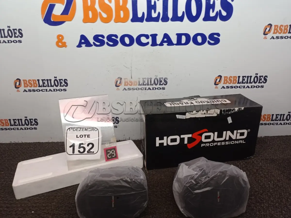 LOTE 152 - 01 ÁUDIO SPEAKER MARCA HOTSOUND MODELO HSB-3WPP(NOVO). (NO ESTADO) ATENÇÃO! FAZER A VISITAÇÃO ANTES DE ARREMATAR, NÃO SABEMOS SE FUNCIONA. LEILÃO NÃO TEM GARANTIA E NEM DEVOLUÇÃO, SUJEITO A POSSÍVEIS AVARIAS VISÍVEIS/OCULTAS E/OU AUSÊNCIA DE COMPONENTES.