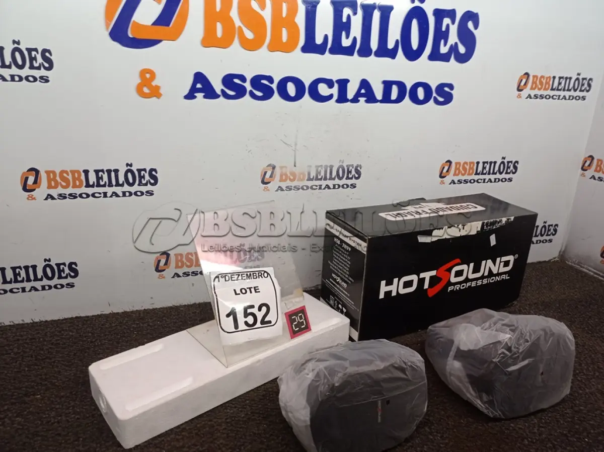 LOTE 152 - 01 ÁUDIO SPEAKER MARCA HOTSOUND MODELO HSB-3WPP(NOVO). (NO ESTADO) ATENÇÃO! FAZER A VISITAÇÃO ANTES DE ARREMATAR, NÃO SABEMOS SE FUNCIONA. LEILÃO NÃO TEM GARANTIA E NEM DEVOLUÇÃO, SUJEITO A POSSÍVEIS AVARIAS VISÍVEIS/OCULTAS E/OU AUSÊNCIA DE COMPONENTES.