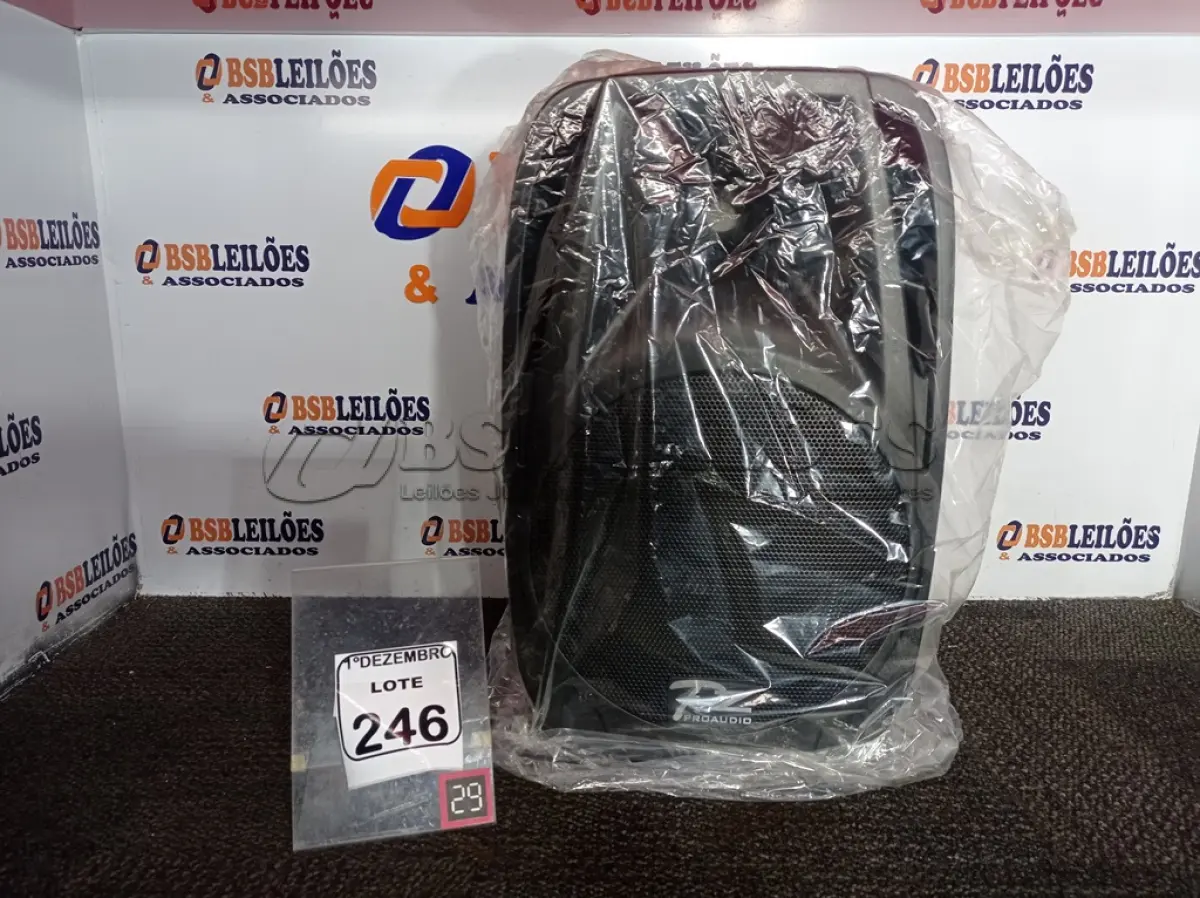 LOTE 246 - 01 CAIXA DE SOM PASSIVA MARCA PZ PRO ÁUDIO. (NO ESTADO) ATENÇÃO! FAZER A VISITAÇÃO ANTES DE ARREMATAR, NÃO SABEMOS SE FUNCIONA. LEILÃO NÃO TEM GARANTIA E NEM DEVOLUÇÃO, SUJEITO A POSSÍVEIS AVARIAS VISÍVEIS/OCULTAS E/OU AUSÊNCIA DE COMPONENTES.