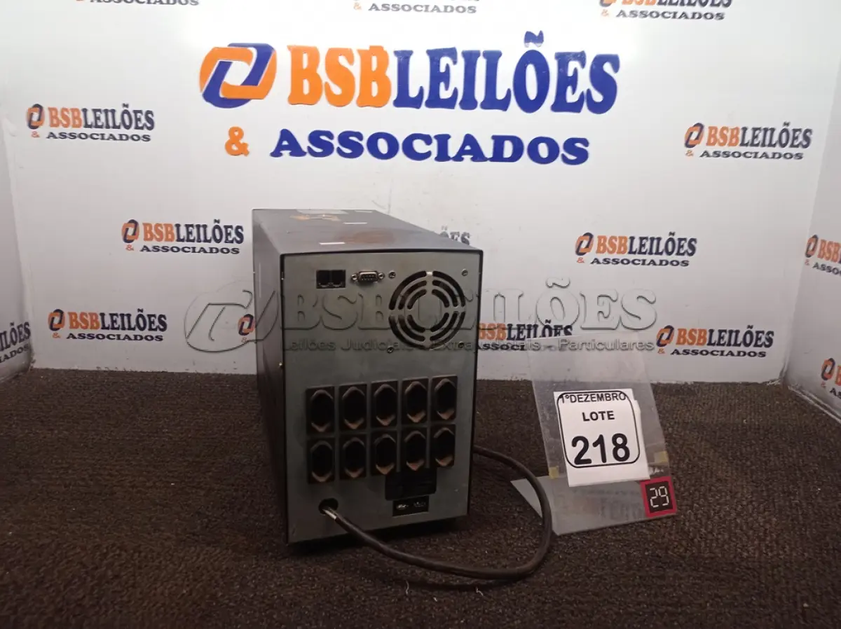 LOTE 218 - 01 NOBREAK MARCA VISION2 MODELO SMS. (NO ESTADO) ATENÇÃO! FAZER A VISITAÇÃO ANTES DE ARREMATAR, NÃO SABEMOS SE FUNCIONA. LEILÃO NÃO TEM GARANTIA E NEM DEVOLUÇÃO, SUJEITO A POSSÍVEIS AVARIAS VISÍVEIS/OCULTAS E/OU AUSÊNCIA DE COMPONENTES.