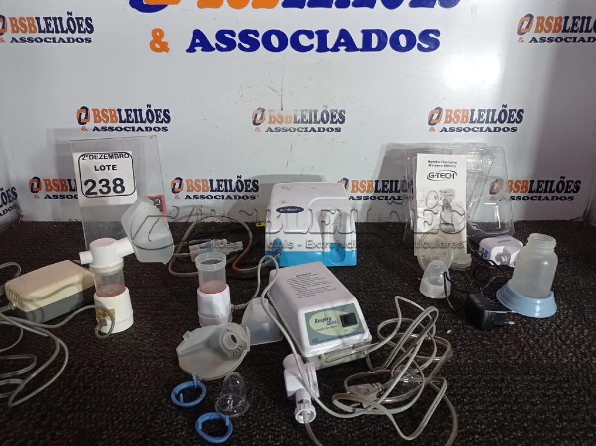 LOTE 238 - 03 INALADORES ULTRASSÓNICOS MARCAS E MODELOS DIVERSOS E 01 INTERFONE MARCA TEVAR. (NO ESTADO) ATENÇÃO! FAZER A VISITAÇÃO ANTES DE ARREMATAR, NÃO SABEMOS SE FUNCIONA. LEILÃO NÃO TEM GARANTIA E NEM DEVOLUÇÃO, SUJEITO A POSSÍVEIS AVARIAS VISÍVEIS/OCULTAS E/OU AUSÊNCIA DE COMPONENTES.