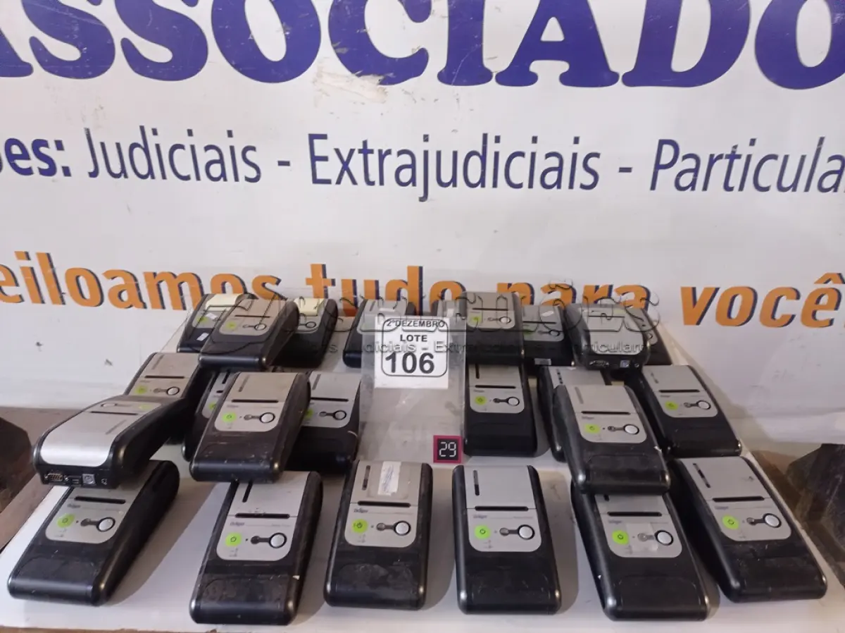 LOTE 106 - 01 LOTE C/VÁRIAS IMPRESSORAS DE CUPOM MARCA DRAGER. (NO ESTADO) ATENÇÃO! FAZER A VISITAÇÃO ANTES DE ARREMATAR, NÃO SABEMOS SE FUNCIONA. LEILÃO NÃO TEM GARANTIA E NEM DEVOLUÇÃO, SUJEITO A POSSÍVEIS AVARIAS VISÍVEIS/OCULTAS E/OU AUSÊNCIA DE COMPONENTES.