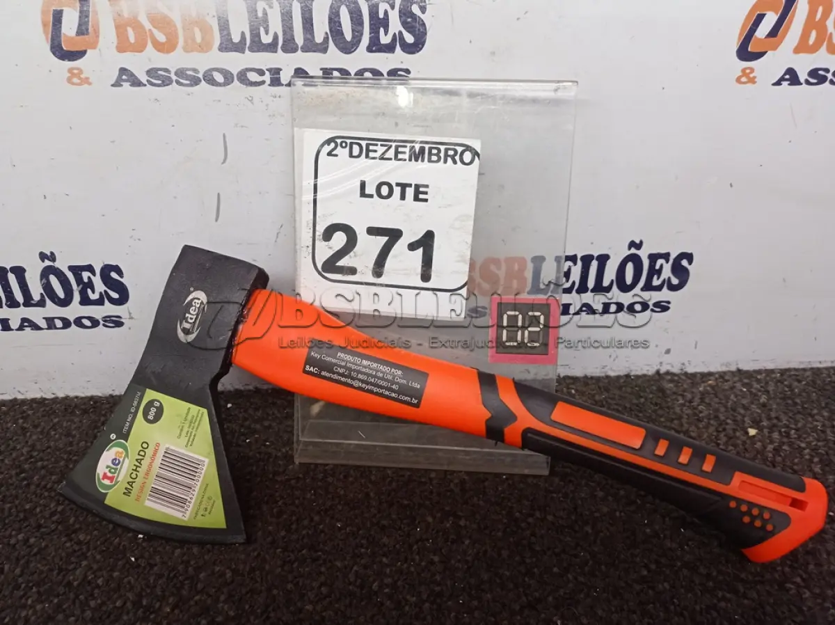 LOTE 271 - 01 MACHADINHA MARCA IDEA(NOVO). (NO ESTADO) ATENÇÃO! FAZER A VISITAÇÃO ANTES DE ARREMATAR, NÃO SABEMOS SE FUNCIONA. LEILÃO NÃO TEM GARANTIA E NEM DEVOLUÇÃO, SUJEITO A POSSÍVEIS AVARIAS VISÍVEIS/OCULTAS E/OU AUSÊNCIA DE COMPONENTES.