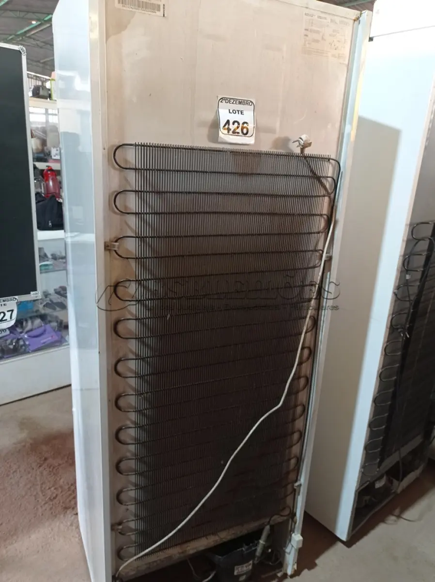 LOTE 426 - 01 GELADEIRA MARCA CONTINENTAL. (NO ESTADO) ATENÇÃO! FAZER A VISITAÇÃO ANTES DE ARREMATAR, NÃO SABEMOS SE FUNCIONA. LEILÃO NÃO TEM GARANTIA E NEM DEVOLUÇÃO, SUJEITO A POSSÍVEIS AVARIAS VISÍVEIS/OCULTAS E/OU AUSÊNCIA DE COMPONENTES.