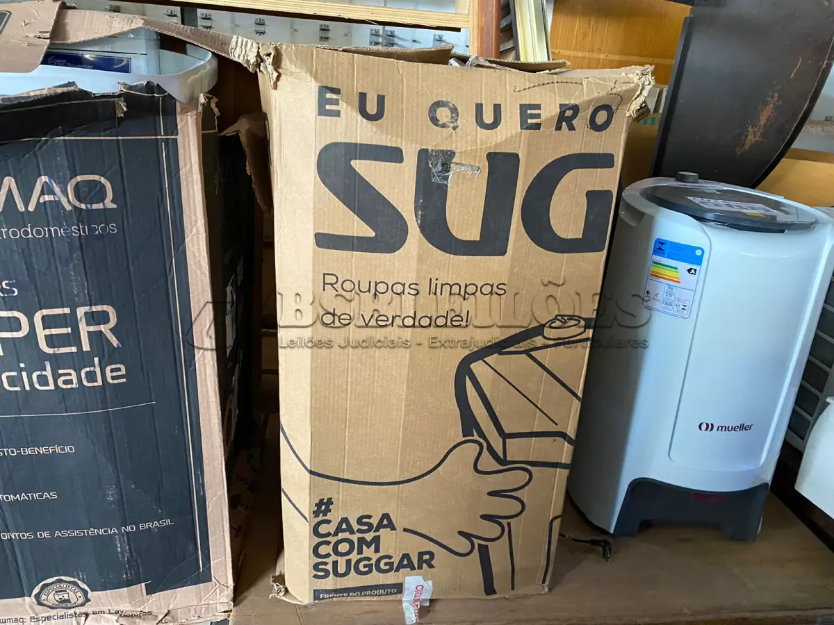 LOTE 051 - 01 - LAVADORA SUGGAR 7KG 110V (NO ESTADO, NÃO SABEMOS SE FUNCIONA. LEILÃO NÃO TEM GARANTIA E NEM DEVOLUÇÃO, SUJEITO A POSSÍVEIS AVARIAS VISÍVEIS/OCULTAS E/OU AUSÊNCIA DE COMPONENTES)