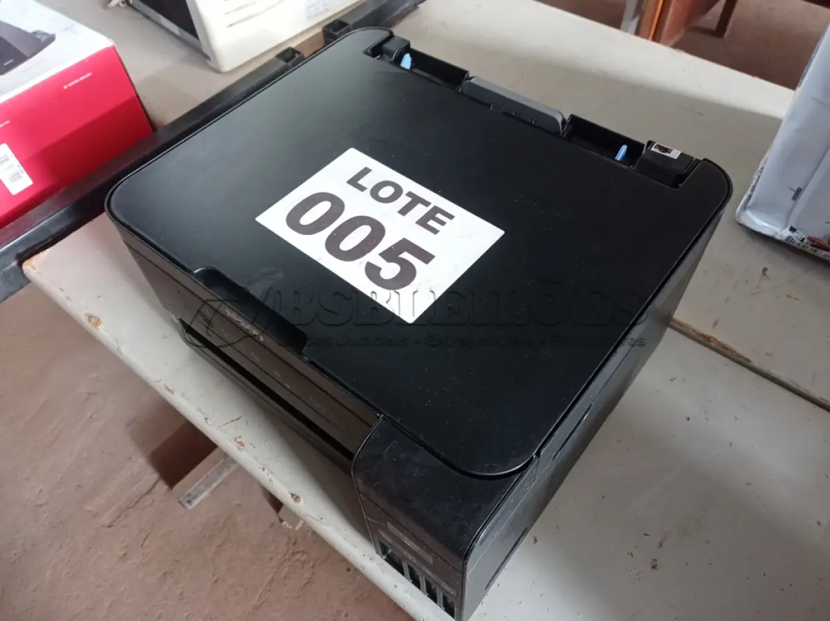 LOTE 005 - 01 - IMPRESSORA EPSON MULTIFUNCIONAL ECOTANK L4150 (NO ESTADO, NÃO SABEMOS SE FUNCIONA. LEILÃO NÃO TEM GARANTIA E NEM DEVOLUÇÃO, SUJEITO A POSSÍVEIS AVARIAS VISÍVEIS/OCULTAS E/OU AUSÊNCIA DE COMPONENTES)