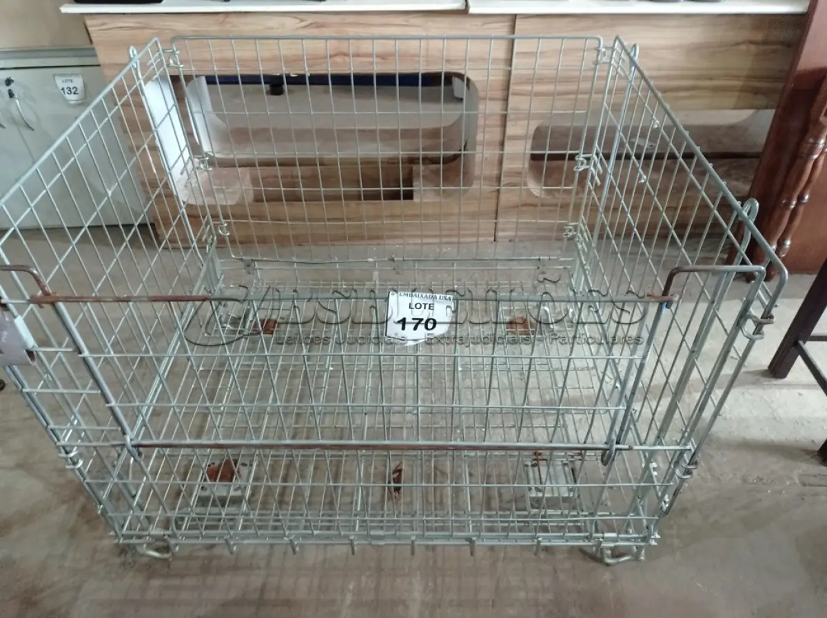 LOTE 170 - 01 GAIOLA DE FERRO (IRON CAGE). (NO ESTADO EM QUE SE ENCONTRA. SUJEITO A AVARIAS OCULTAS/VISÍVEIS.)