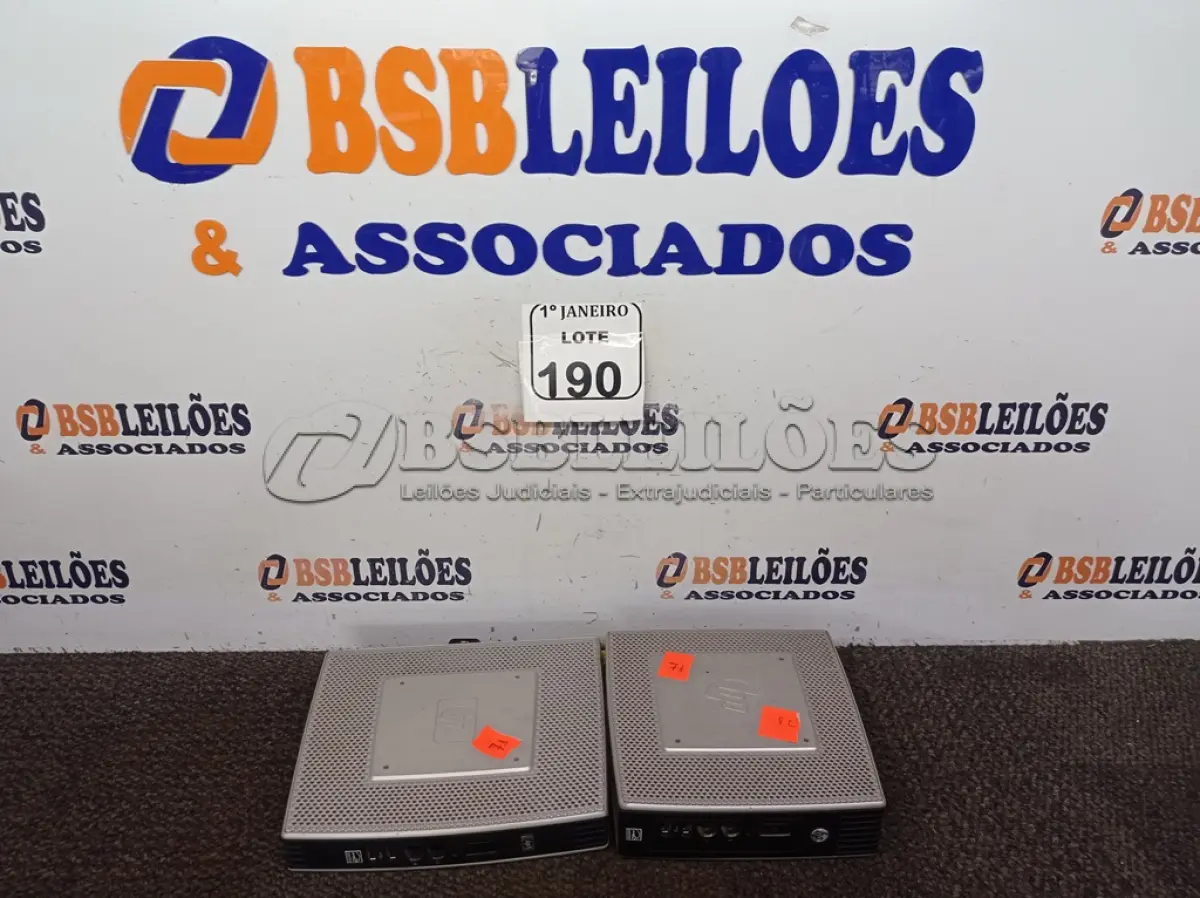 LOTE 190 - 02 MINIS CPU’S MARCA HP. (NO ESTADO) ATENÇÃO! FAZER A VISITAÇÃO ANTES DE ARREMATAR, NÃO SABEMOS SE FUNCIONA. LEILÃO NÃO TEM GARANTIA E NEM DEVOLUÇÃO, SUJEITO A POSSÍVEIS AVARIAS VISÍVEIS/OCULTAS E/OU AUSÊNCIA DE COMPONENTES.
