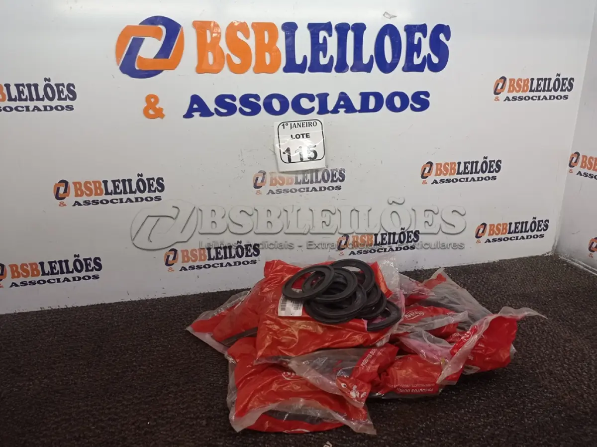 LOTE 115 - 01 LOTE COM 07 PACOTES DE ANEL DE VEDAÇÃO DE DIVERSOS MILÍMETROS E 06 PACOTES DE ADAPTADOR DE CAIXA D’ÁGUA. (NO ESTADO) ATENÇÃO! FAZER A VISITAÇÃO ANTES DE ARREMATAR, NÃO SABEMOS SE FUNCIONA. LEILÃO NÃO TEM GARANTIA E NEM DEVOLUÇÃO, SUJEITO A POSSÍVEIS AVARIAS VISÍVEIS/OCULTAS E/OU AUSÊNCIA DE COMPONENTES.