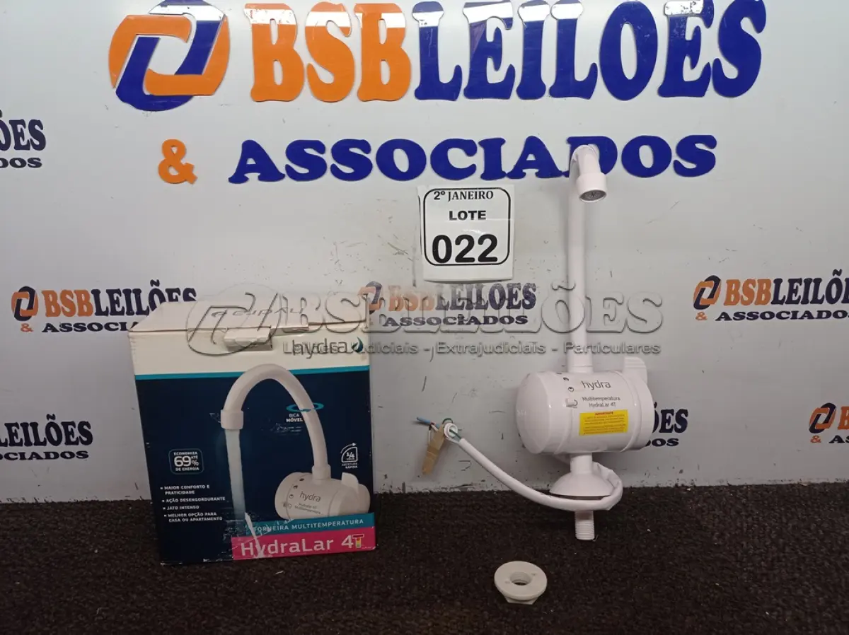 LOTE 022 - 01 TORNEIRA HYDRA MULTI-TEMPERATURA P/ BANCADA 220V. (NO ESTADO) ATENÇÃO! FAZER A VISITAÇÃO ANTES DE ARREMATAR, NÃO SABEMOS SE FUNCIONA. LEILÃO NÃO TEM GARANTIA E NEM DEVOLUÇÃO, SUJEITO A POSSÍVEIS AVARIAS VISÍVEIS/OCULTAS E/OU AUSÊNCIA DE COMPONENTES.