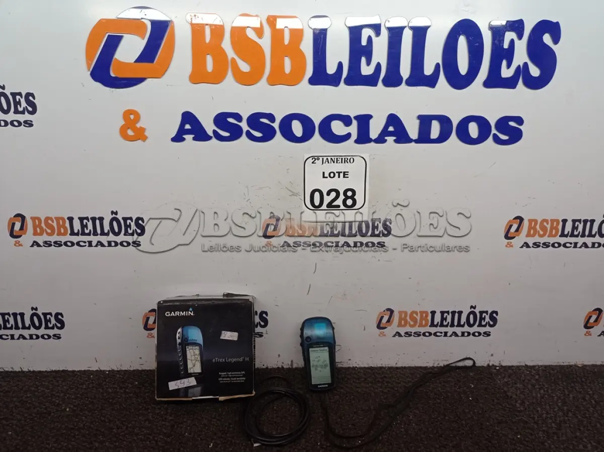 LOTE 028 - 01 GPS MARCA GARMIM MODELO ETREX LEGEND H. (NO ESTADO) ATENÇÃO! FAZER A VISITAÇÃO ANTES DE ARREMATAR, NÃO SABEMOS SE FUNCIONA. LEILÃO NÃO TEM GARANTIA E NEM DEVOLUÇÃO, SUJEITO A POSSÍVEIS AVARIAS VISÍVEIS/OCULTAS E/OU AUSÊNCIA DE COMPONENTES.