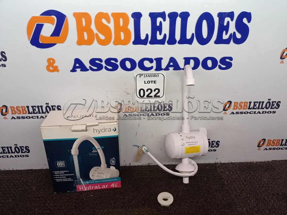 LOTE 022 - 01 TORNEIRA HYDRA MULTI-TEMPERATURA P/ BANCADA 220V. (NO ESTADO) ATENÇÃO! FAZER A VISITAÇÃO ANTES DE ARREMATAR, NÃO SABEMOS SE FUNCIONA. LEILÃO NÃO TEM GARANTIA E NEM DEVOLUÇÃO, SUJEITO A POSSÍVEIS AVARIAS VISÍVEIS/OCULTAS E/OU AUSÊNCIA DE COMPONENTES.