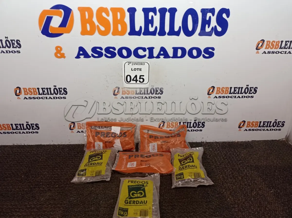 LOTE 045 - 6KG DE PREGOS MARCAS E MODELOS DIVERSOS. (NO ESTADO) ATENÇÃO! FAZER A VISITAÇÃO ANTES DE ARREMATAR, NÃO SABEMOS SE FUNCIONA. LEILÃO NÃO TEM GARANTIA E NEM DEVOLUÇÃO, SUJEITO A POSSÍVEIS AVARIAS VISÍVEIS/OCULTAS E/OU AUSÊNCIA DE COMPONENTES.
