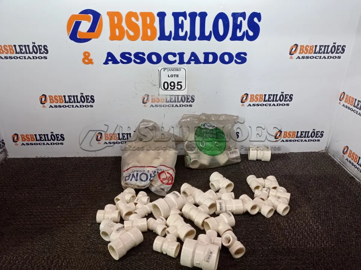 LOTE 095 - 01 LOTE C/VÁRIOS TE´S DE REDUÇÃO MARCAS E MODELOS DIVERSOS(NOVO). (NO ESTADO) ATENÇÃO! FAZER A VISITAÇÃO ANTES DE ARREMATAR, NÃO SABEMOS SE FUNCIONA. LEILÃO NÃO TEM GARANTIA E NEM DEVOLUÇÃO, SUJEITO A POSSÍVEIS AVARIAS VISÍVEIS/OCULTAS E/OU AUSÊNCIA DE COMPONENTES.