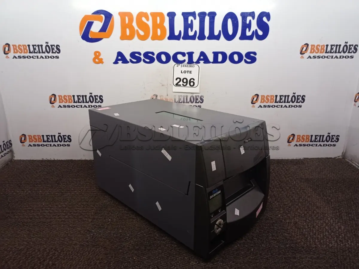 LOTE 296 - 01 IMPRESSORA TÉRMICA PARA ETIQUETAS. (NO ESTADO) ATENÇÃO! FAZER A VISITAÇÃO ANTES DE ARREMATAR, NÃO SABEMOS SE FUNCIONA. LEILÃO NÃO TEM GARANTIA E NEM DEVOLUÇÃO, SUJEITO A POSSÍVEIS AVARIAS VISÍVEIS/OCULTAS E/OU AUSÊNCIA DE COMPONENTES.