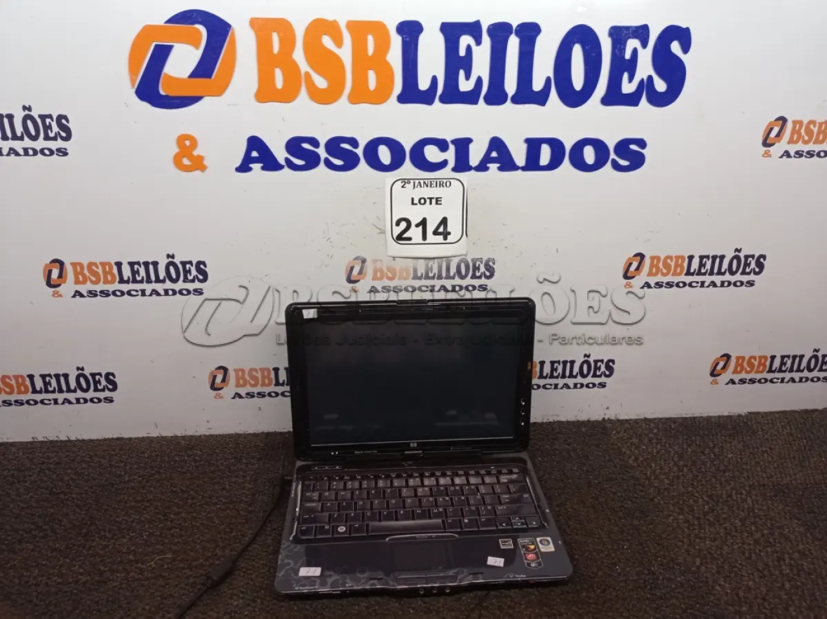 LOTE 214 - 01 NOTEBOOK HP S/CARREGADOR. (NO ESTADO) ATENÇÃO! FAZER A VISITAÇÃO ANTES DE ARREMATAR, NÃO SABEMOS SE FUNCIONA. LEILÃO NÃO TEM GARANTIA E NEM DEVOLUÇÃO, SUJEITO A POSSÍVEIS AVARIAS VISÍVEIS/OCULTAS E/OU AUSÊNCIA DE COMPONENTES.