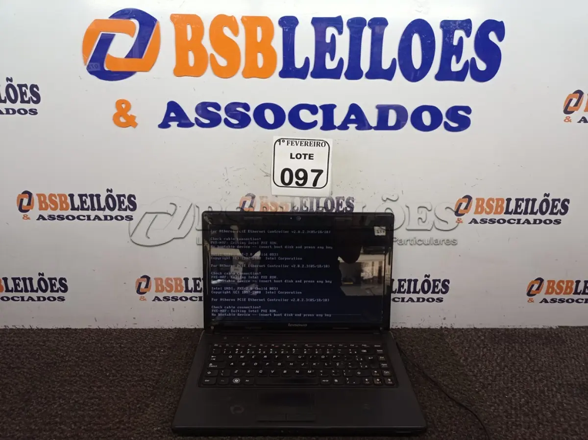 LOTE 097 - 01 NOTEBOOK COM AVARIAS NA TELA. (NO ESTADO) ATENÇÃO! FAZER A VISITAÇÃO ANTES DE ARREMATAR, NÃO SABEMOS SE FUNCIONA. LEILÃO NÃO TEM GARANTIA E NEM DEVOLUÇÃO, SUJEITO A POSSÍVEIS AVARIAS VISÍVEIS/OCULTAS E/OU AUSÊNCIA DE COMPONENTES.