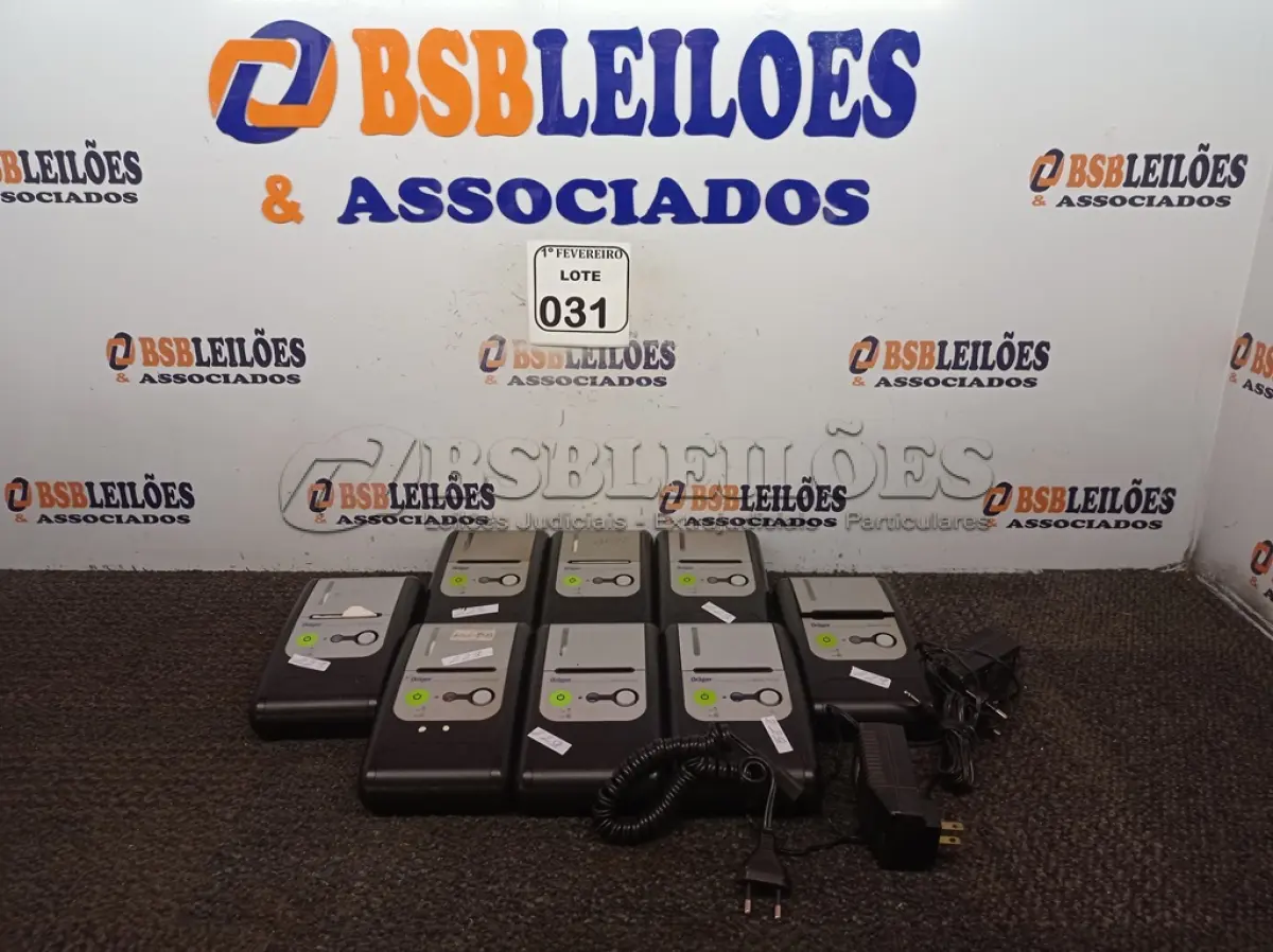 LOTE 031 - 08 IMPRESSORAS DRAGEER COM 02 CARREGADORES. (NO ESTADO) ATENÇÃO! FAZER A VISITAÇÃO ANTES DE ARREMATAR, NÃO SABEMOS SE FUNCIONA. LEILÃO NÃO TEM GARANTIA E NEM DEVOLUÇÃO, SUJEITO A POSSÍVEIS AVARIAS VISÍVEIS/OCULTAS E/OU AUSÊNCIA DE COMPONENTES.