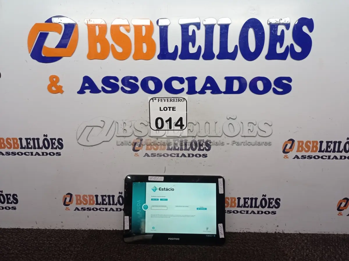 LOTE 014 - 01 TABLET MARCA POSITIVO YPY SEM CARREGADOR. (NO ESTADO) ATENÇÃO! FAZER A VISITAÇÃO ANTES DE ARREMATAR, NÃO SABEMOS SE FUNCIONA. LEILÃO NÃO TEM GARANTIA E NEM DEVOLUÇÃO, SUJEITO A POSSÍVEIS AVARIAS VISÍVEIS/OCULTAS E/OU AUSÊNCIA DE COMPONENTES.