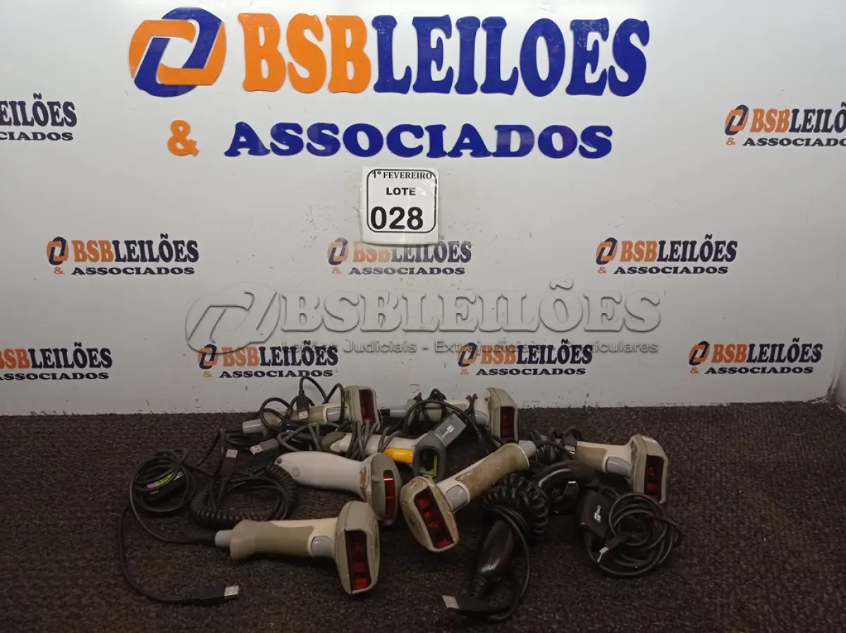 LOTE 028 - 08 LEITORES DE CÓDIGO DE BARRAS. (NO ESTADO) ATENÇÃO! FAZER A VISITAÇÃO ANTES DE ARREMATAR, NÃO SABEMOS SE FUNCIONA. LEILÃO NÃO TEM GARANTIA E NEM DEVOLUÇÃO, SUJEITO A POSSÍVEIS AVARIAS VISÍVEIS/OCULTAS E/OU AUSÊNCIA DE COMPONENTES.