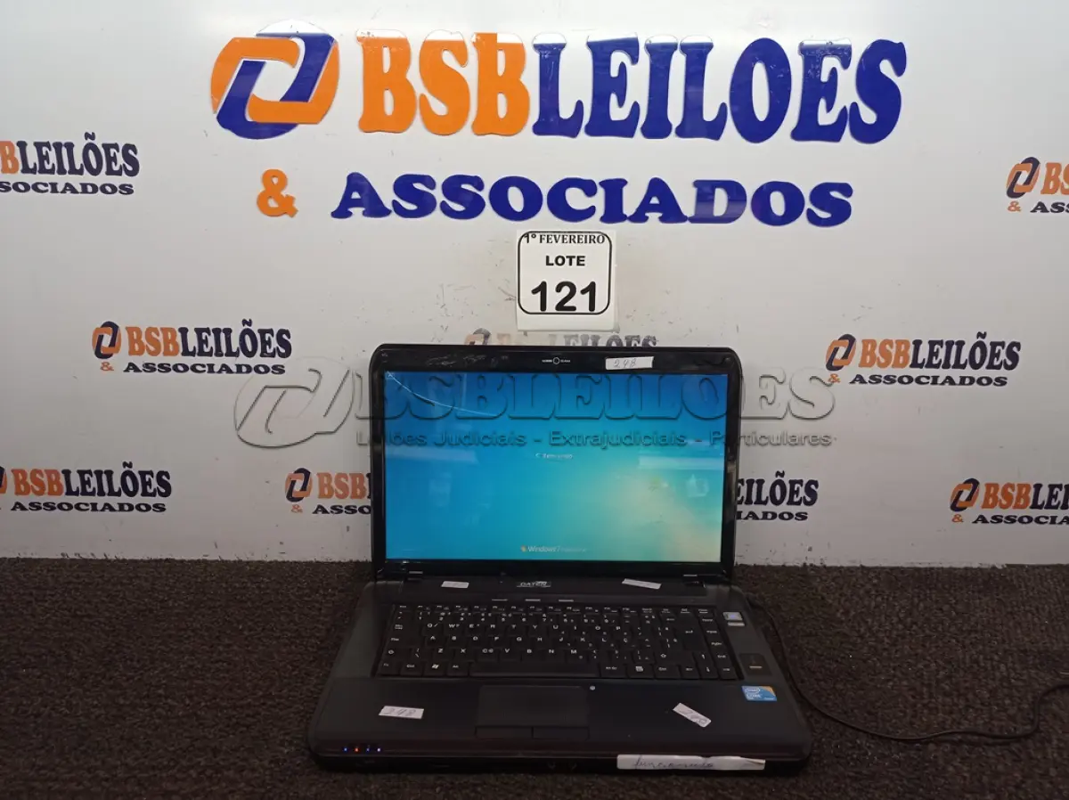 LOTE 121 - 01 NOTEBOOK MARCA DATEN MODELO DT02M5 SEM FONTE. (NO ESTADO) ATENÇÃO! FAZER A VISITAÇÃO ANTES DE ARREMATAR, NÃO SABEMOS SE FUNCIONA. LEILÃO NÃO TEM GARANTIA E NEM DEVOLUÇÃO, SUJEITO A POSSÍVEIS AVARIAS VISÍVEIS/OCULTAS E/OU AUSÊNCIA DE COMPONENTES.