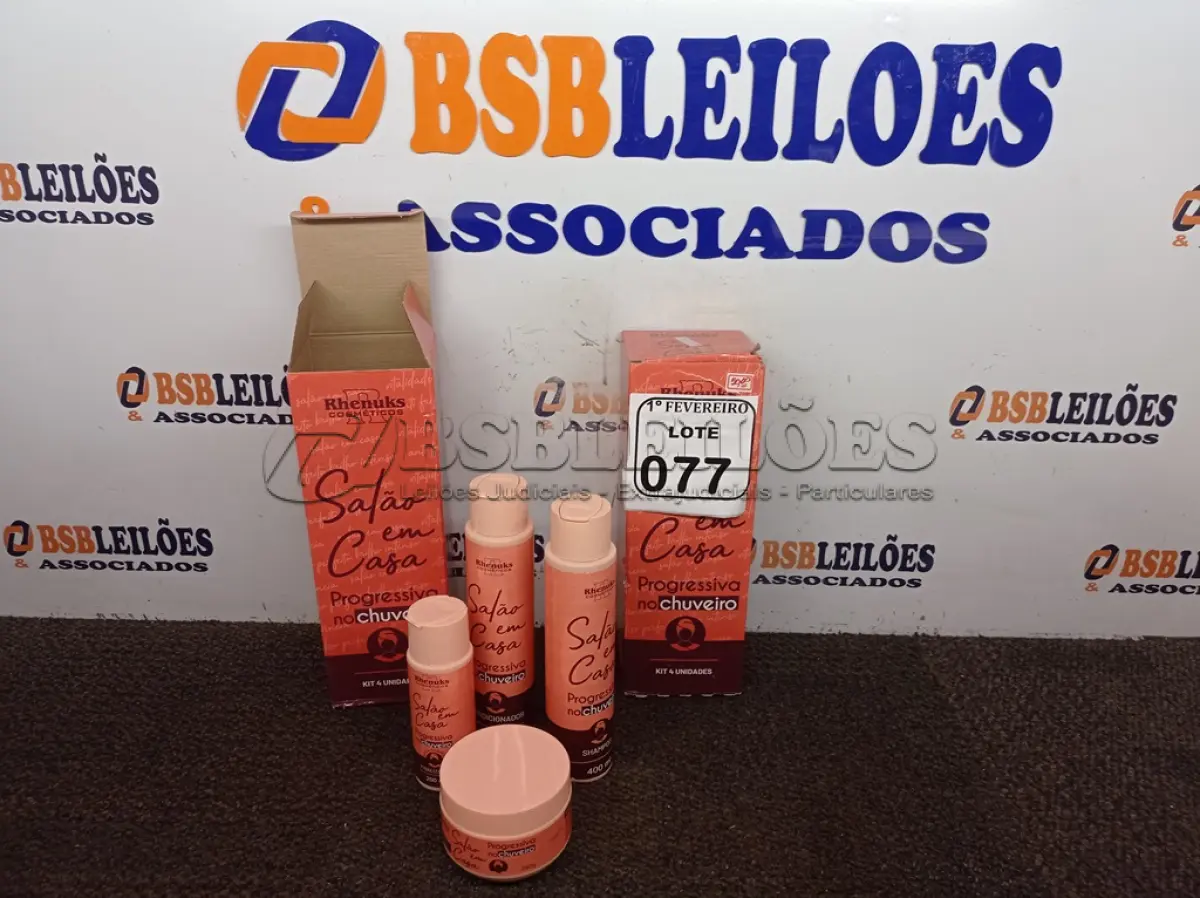 LOTE 077 - 02 KITS SALÃO EM CASA – PROGRESSIVA NO CHUVEIRO RHENUKS. (NO ESTADO) ATENÇÃO! FAZER A VISITAÇÃO ANTES DE ARREMATAR, NÃO SABEMOS SE FUNCIONA. LEILÃO NÃO TEM GARANTIA E NEM DEVOLUÇÃO, SUJEITO A POSSÍVEIS AVARIAS VISÍVEIS/OCULTAS E/OU AUSÊNCIA DE COMPONENTES.