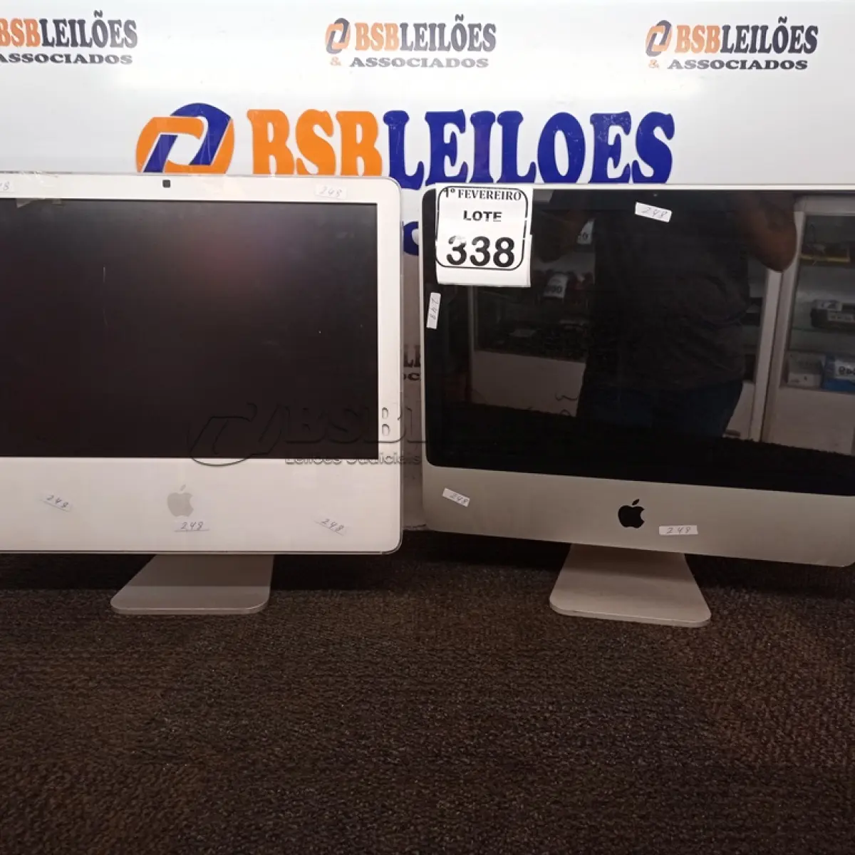 LOTE 338 - 02 IMAC’S PARA RETIRADA DE PEÇAS. (NO ESTADO) ATENÇÃO! FAZER A VISITAÇÃO ANTES DE ARREMATAR, NÃO SABEMOS SE FUNCIONA. LEILÃO NÃO TEM GARANTIA E NEM DEVOLUÇÃO, SUJEITO A POSSÍVEIS AVARIAS VISÍVEIS/OCULTAS E/OU AUSÊNCIA DE COMPONENTES.