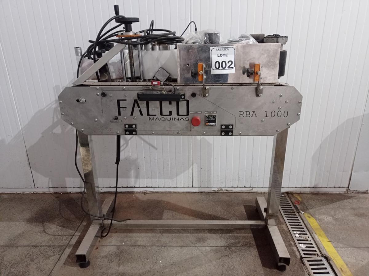 01 ROTULADORA E DATADORA SEMI AUTOMÁTICA FALCO. (NO ESTADO) ATENÇÃO! FAZER A VISITAÇÃO ANTES DE ARREMATAR, NÃO SABEMOS SE FUNCIONA. LEILÃO NÃO TEM GARANTIA E NEM DEVOLUÇÃO, SUJEITO A POSSÍVEIS AVARIAS VISÍVEIS/OCULTAS E/OU AUSÊNCIA DE COMPONENTES.