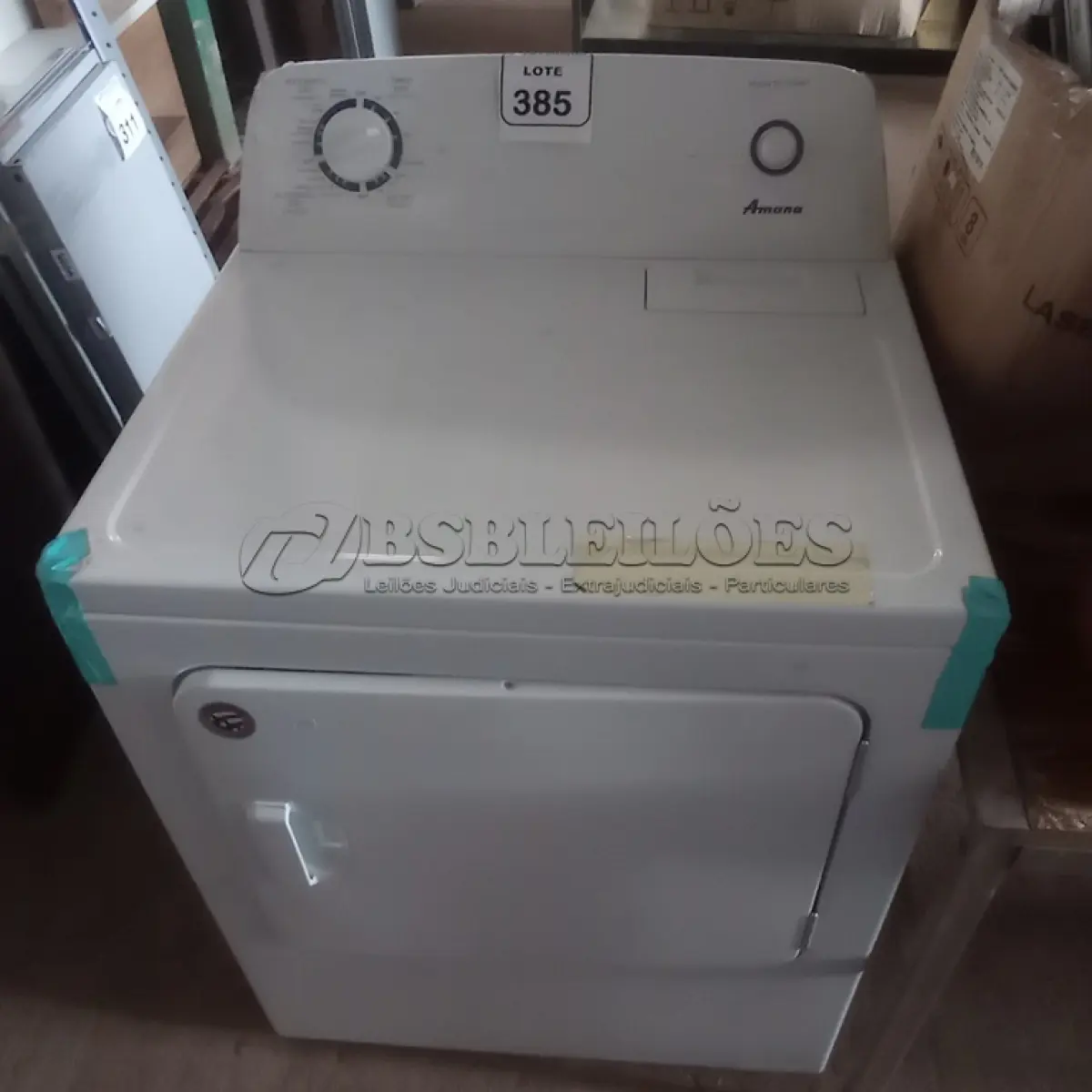 LOTE 385 - 01 SECADORA DE ROUPAS AMANA 127VOLTS (NO ESTADO) ATENÇÃO! FAZER A VISITAÇÃO ANTES DE ARREMATAR, NÃO SABEMOS SE FUNCIONA. LEILÃO NÃO TEM GARANTIA E NEM DEVOLUÇÃO, SUJEITO A POSSÍVEIS AVARIAS VISÍVEIS/OCULTAS E/OU AUSÊNCIA DE COMPONENTES.