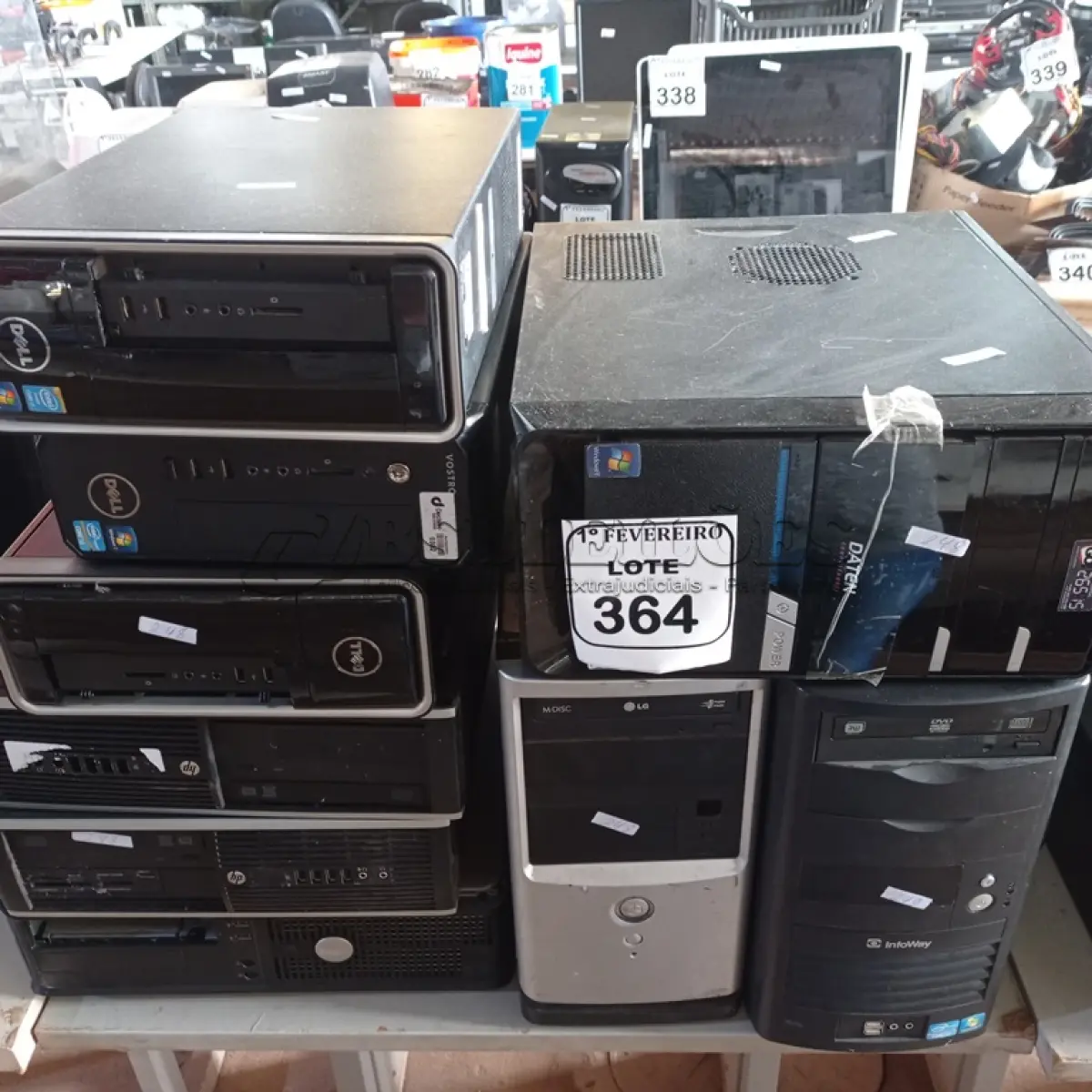 LOTE 364 - 09 CPU’S DIVERSAS. (NO ESTADO) ATENÇÃO! FAZER A VISITAÇÃO ANTES DE ARREMATAR, NÃO SABEMOS SE FUNCIONA. LEILÃO NÃO TEM GARANTIA E NEM DEVOLUÇÃO, SUJEITO A POSSÍVEIS AVARIAS VISÍVEIS/OCULTAS E/OU AUSÊNCIA DE COMPONENTES.