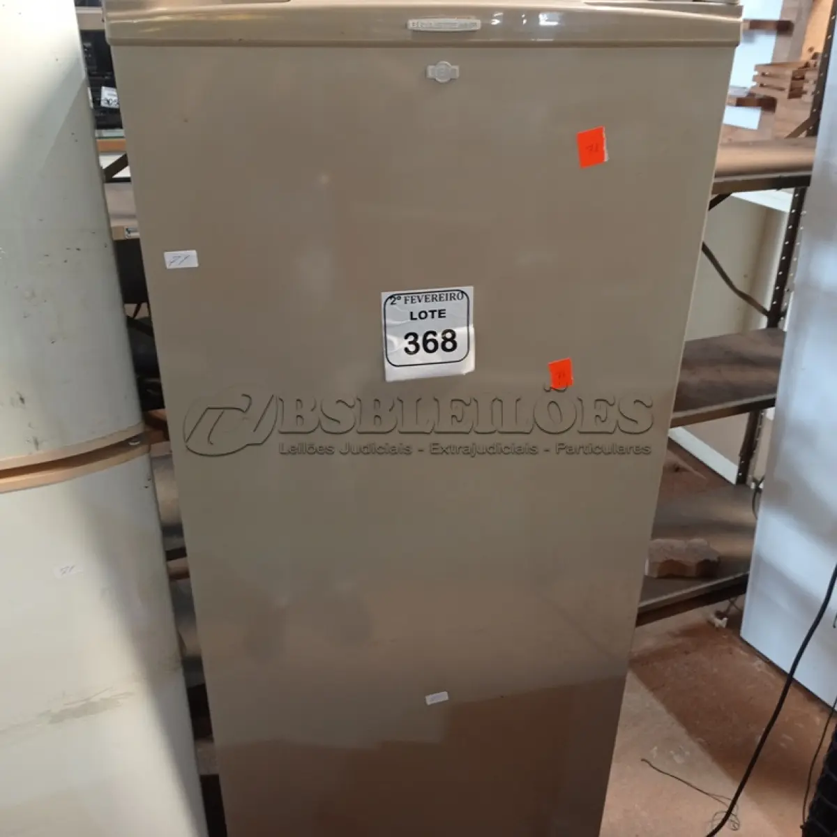 LOTE 368 -  01 FREEZER VERTICAL BRASTEMP CLEAN. (NO ESTADO) ATENÇÃO! FAZER A VISITAÇÃO ANTES DE ARREMATAR, NÃO SABEMOS SE FUNCIONA. LEILÃO NÃO TEM GARANTIA E NEM DEVOLUÇÃO, SUJEITO A POSSÍVEIS AVARIAS VISÍVEIS/OCULTAS E/OU AUSÊNCIA DE COMPONENTES.