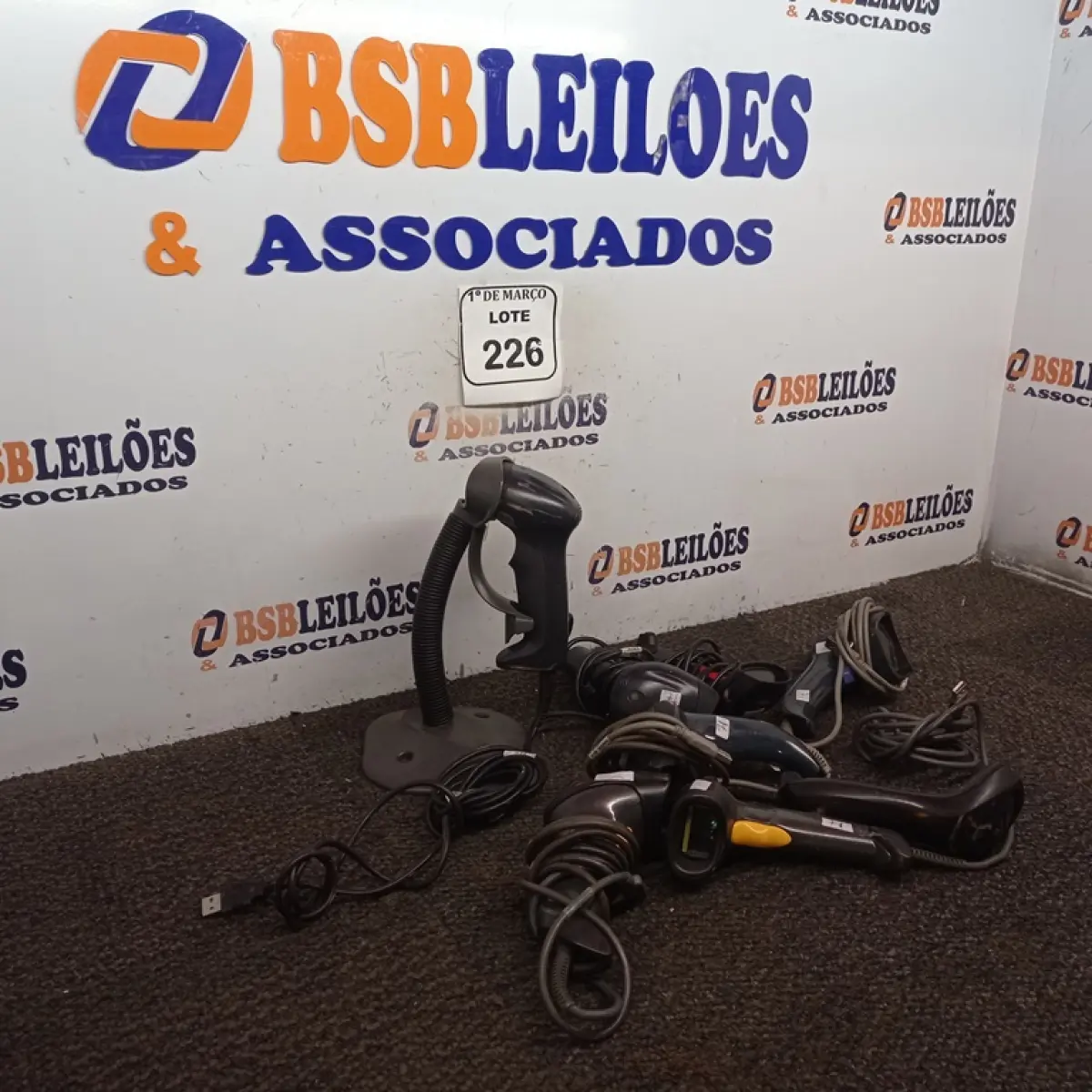 01 LOTE COM LEITORES DE CÓDIGO DE BARRA. (NO ESTADO) ATENÇÃO! FAZER A VISITAÇÃO ANTES DE ARREMATAR, NÃO SABEMOS SE FUNCIONA. LEILÃO NÃO TEM GARANTIA E NEM DEVOLUÇÃO, SUJEITO A POSSÍVEIS AVARIAS VISÍVEIS/OCULTAS E/OU AUSÊNCIA DE COMPONENTES.
