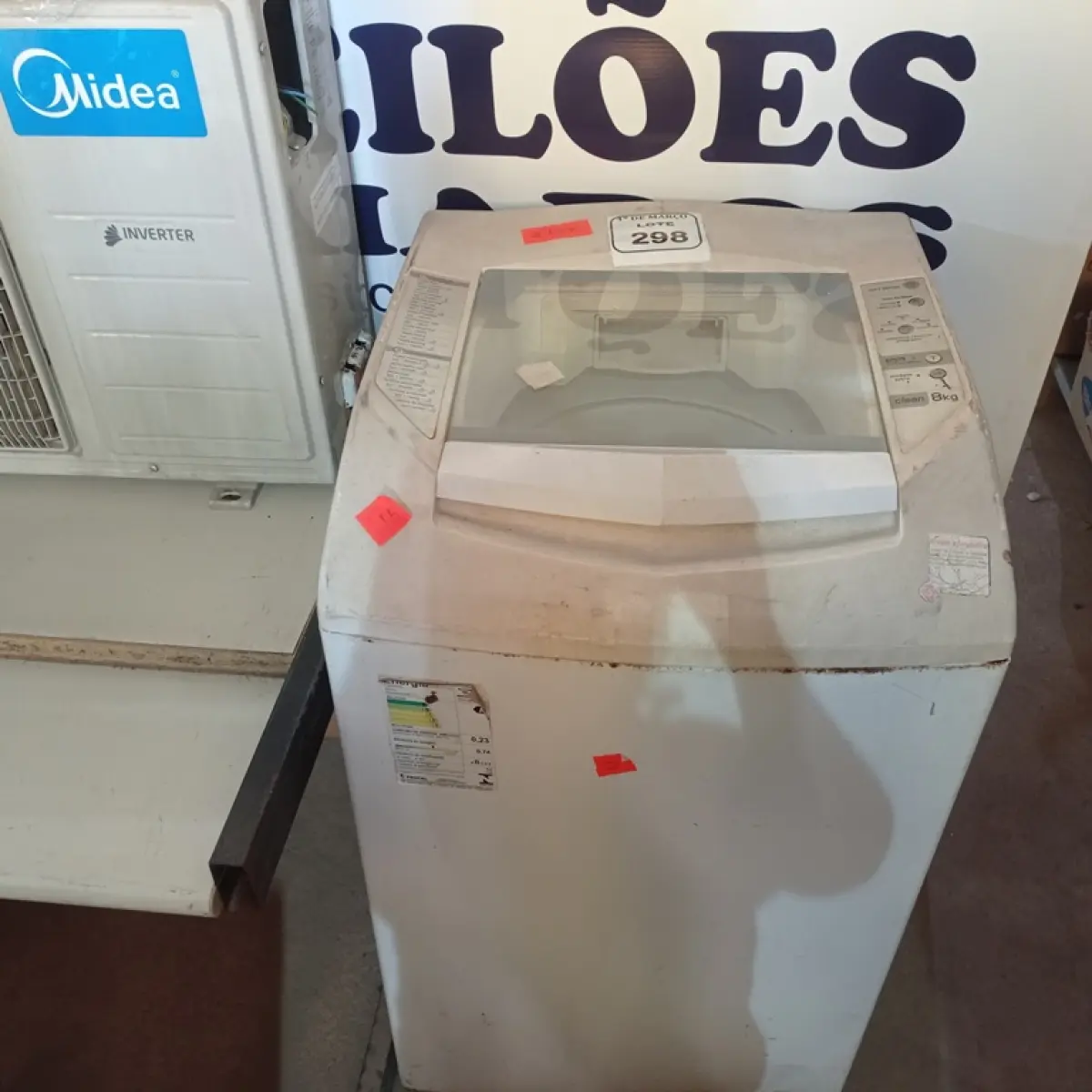 01 MÁQUINA DE LAVAR -ROUPAS BRASTEMP 8KG 127VOLTS. (NO ESTADO) ATENÇÃO! FAZER A VISITAÇÃO ANTES DE ARREMATAR, NÃO SABEMOS SE FUNCIONA. LEILÃO NÃO TEM GARANTIA E NEM DEVOLUÇÃO, SUJEITO A POSSÍVEIS AVARIAS VISÍVEIS/OCULTAS E/OU AUSÊNCIA DE COMPONENTES.