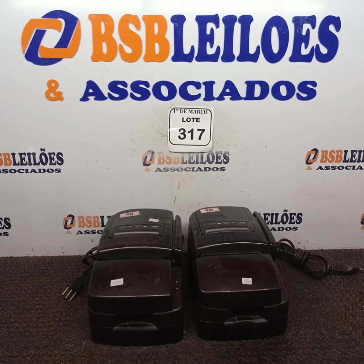 02 IMPRESSORAS TÉRMICAS PMF. (NO ESTADO) ATENÇÃO! FAZER A VISITAÇÃO ANTES DE ARREMATAR, NÃO SABEMOS SE FUNCIONA. LEILÃO NÃO TEM GARANTIA E NEM DEVOLUÇÃO, SUJEITO A POSSÍVEIS AVARIAS VISÍVEIS/OCULTAS E/OU AUSÊNCIA DE COMPONENTES.