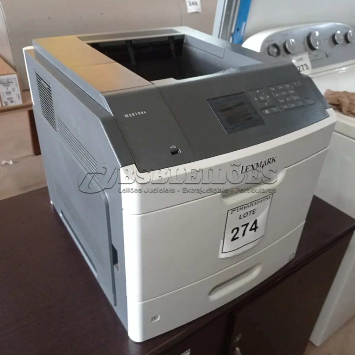 LOTE 274 - 01 EQUIPMENT (IMPRESSORA LEXMARK). (NO ESTADO EM QUE SE ENCONTRA. SUJEITO A AVARIAS OCULTAS/VISÍVEIS.) BH1571Y
