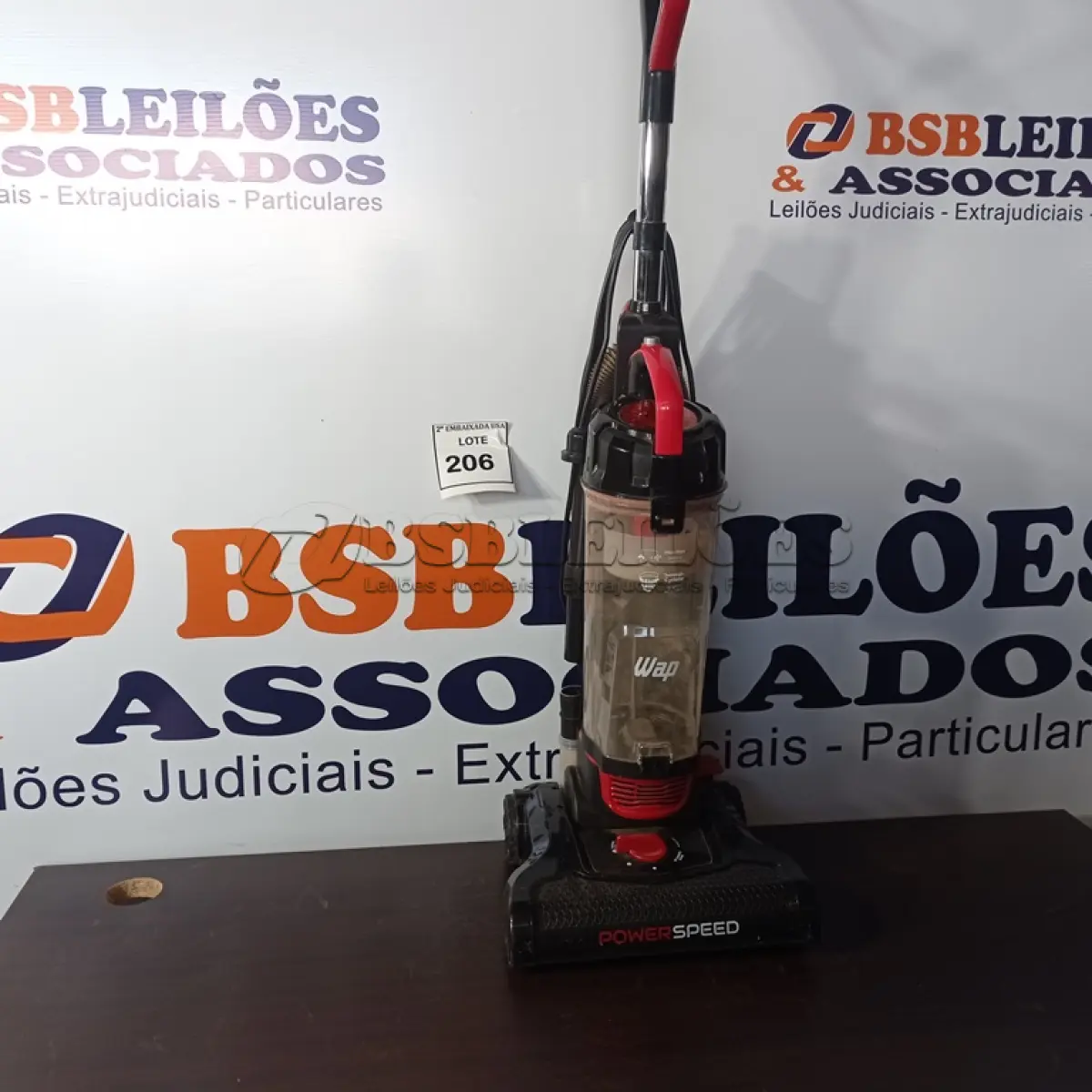 LOTE 206 - 01 ASPIRADOR DE PÓ POWER SPEED 110V.  (VACUUM CLEANER). (NO ESTADO EM QUE SE ENCONTRA. SUJEITO A AVARIAS OCULTAS/VISÍVEIS.) BH1644N