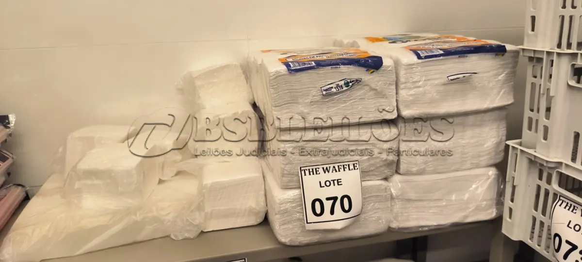 LOTE 070 - 01 LOTE COM GUARDANAPOS E TOALHAS DE PAPEL. (NO ESTADO) ATENÇÃO! FAZER A VISITAÇÃO ANTES DE ARREMATAR, NÃO SABEMOS SE FUNCIONA. LEILÃO NÃO TEM GARANTIA E NEM DEVOLUÇÃO, SUJEITO A POSSÍVEIS AVARIAS VISÍVEIS/OCULTAS E/OU AUSÊNCIA DE COMPONENTES.