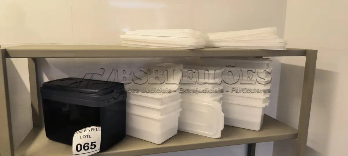 LOTE 065 - 14 VASILHAS PEQUENAS EM PLÁSTICO BRANCO E 01 CAIXA TÉRMICA PEQUENA. (NO ESTADO) ATENÇÃO! FAZER A VISITAÇÃO ANTES DE ARREMATAR, NÃO SABEMOS SE FUNCIONA. LEILÃO NÃO TEM GARANTIA E NEM DEVOLUÇÃO, SUJEITO A POSSÍVEIS AVARIAS VISÍVEIS/OCULTAS E/OU AUSÊNCIA DE COMPONENTES.