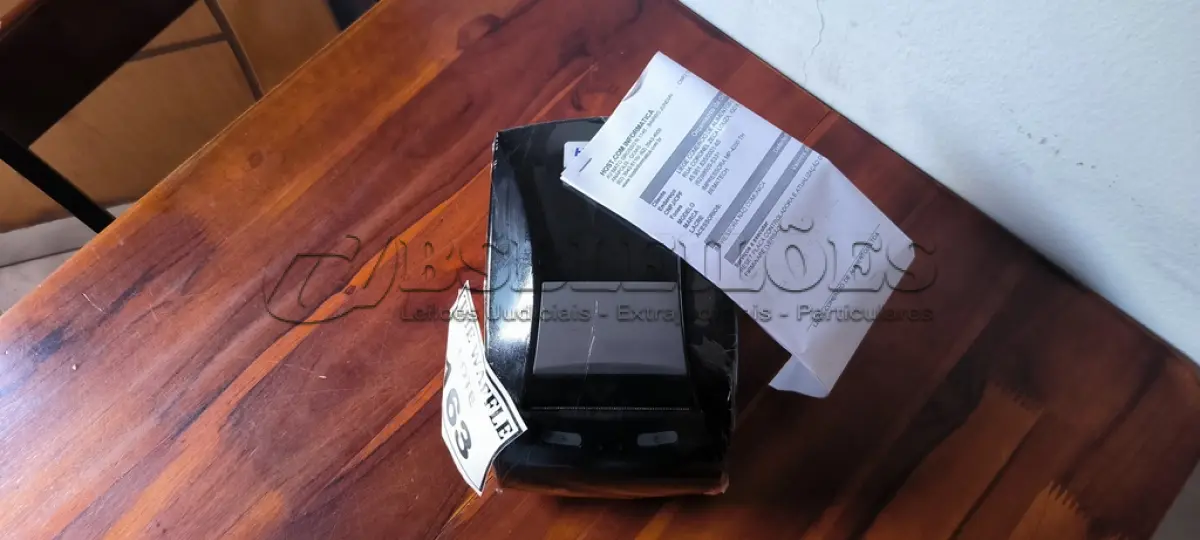 LOTE 163 - 01 IMPRESSORA TÉRMICA BEMATECH. (NO ESTADO) ATENÇÃO! FAZER A VISITAÇÃO ANTES DE ARREMATAR, NÃO SABEMOS SE FUNCIONA. LEILÃO NÃO TEM GARANTIA E NEM DEVOLUÇÃO, SUJEITO A POSSÍVEIS AVARIAS VISÍVEIS/OCULTAS E/OU AUSÊNCIA DE COMPONENTES.