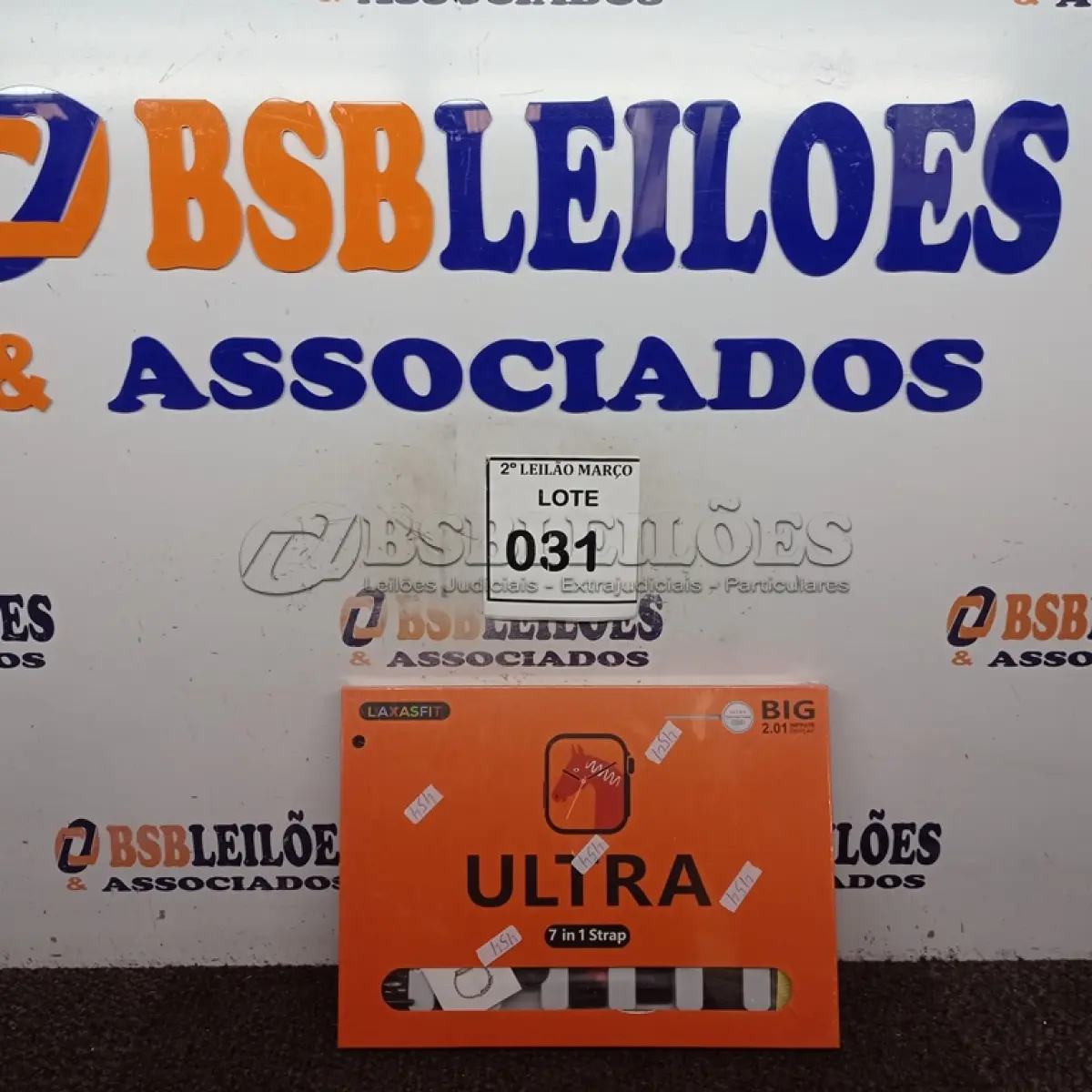 LOTE 031 - 01 SMART WATCH LAXASFIT 7 EM 1. (NO ESTADO) ATENÇÃO! FAZER A VISITAÇÃO ANTES DE ARREMATAR, NÃO SABEMOS SE FUNCIONA. LEILÃO NÃO TEM GARANTIA E NEM DEVOLUÇÃO, SUJEITO A POSSÍVEIS AVARIAS VISÍVEIS/OCULTAS E/OU AUSÊNCIA DE COMPONENTES.