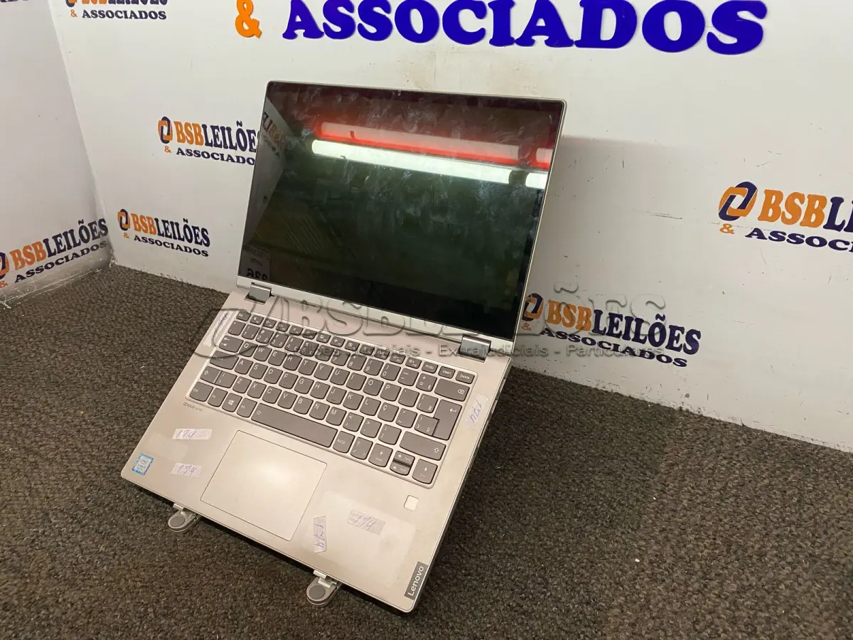 LOTE 336 - 01 NOTEBOOK LENOVO COM AVARIAS. (NO ESTADO) ATENÇÃO! FAZER A VISITAÇÃO ANTES DE ARREMATAR, NÃO SABEMOS SE FUNCIONA. LEILÃO NÃO TEM GARANTIA E NEM DEVOLUÇÃO, SUJEITO A POSSÍVEIS AVARIAS VISÍVEIS/OCULTAS E/OU AUSÊNCIA DE COMPONENTES.