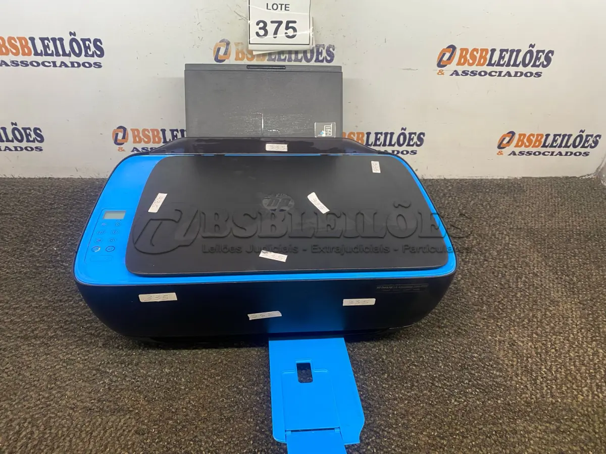 LOTE 375 - 01 IMPRESSORA HP DESKJET ULTRA 4729. (NO ESTADO) ATENÇÃO! FAZER A VISITAÇÃO ANTES DE ARREMATAR, NÃO SABEMOS SE FUNCIONA. LEILÃO NÃO TEM GARANTIA E NEM DEVOLUÇÃO, SUJEITO A POSSÍVEIS AVARIAS VISÍVEIS/OCULTAS E/OU AUSÊNCIA DE COMPONENTES.