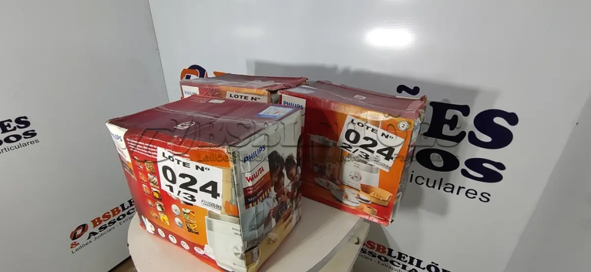 LOTE 024 - 03 - MULTIPROCESSADOR PHILIPS WALITA 110V (NO ESTADO, NÃO SABEMOS SE FUNCIONA. LEILÃO NÃO TEM GARANTIA E NEM DEVOLUÇÃO, SUJEITO A POSSÍVEIS AVARIAS VISÍVEIS/OCULTAS E/OU AUSÊNCIA DE COMPONENTES)