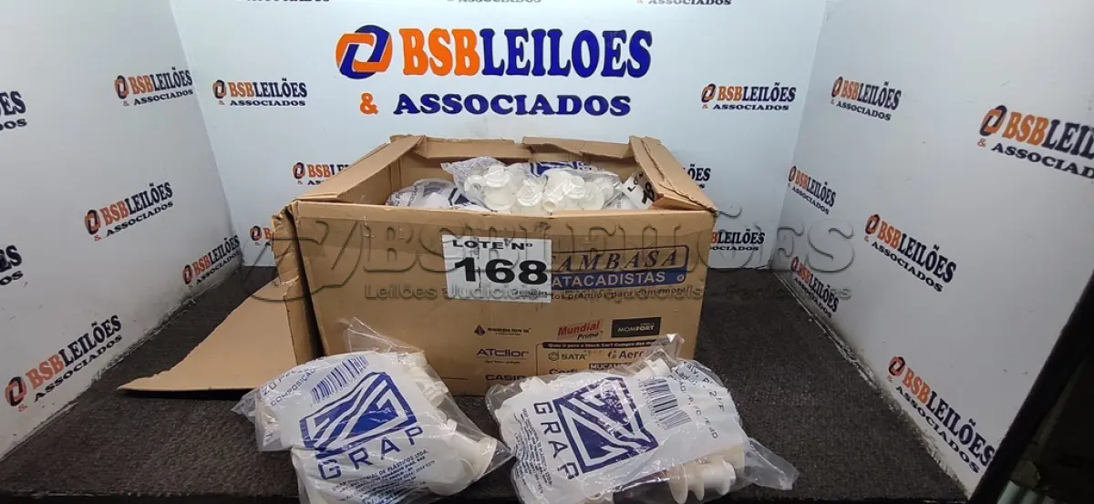 LOTE 168 - 300 - VÁLVULAS LAVATÓRIO PLÁSTICA BRANCO (NO ESTADO, NÃO SABEMOS SE FUNCIONA. LEILÃO NÃO TEM GARANTIA E NEM DEVOLUÇÃO, SUJEITO A POSSÍVEIS AVARIAS VISÍVEIS/OCULTAS E/OU AUSÊNCIA DE COMPONENTES)