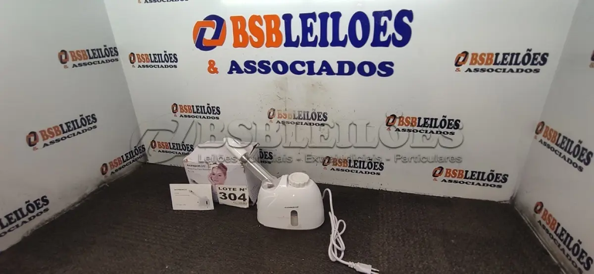 LOTE 304 - 01 - MAQUINA SPA FACIAL VAPOR LIMPEZA PROFUNDA DA PELE MANTEM UMIDADE ACNE E CRAVOS 110V (NO ESTADO, NÃO SABEMOS SE FUNCIONA. LEILÃO NÃO TEM GARANTIA E NEM DEVOLUÇÃO, SUJEITO A POSSÍVEIS AVARIAS VISÍVEIS/OCULTAS E/OU AUSÊNCIA DE COMPONENTES)
