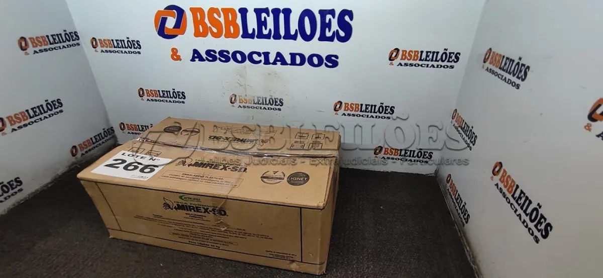 LOTE 266 - 38 - ISCA FORMICIDA MIREX-SD 500G ISCA GRANULADA C/10 PACOTES DE 50G (NO ESTADO, NÃO SABEMOS SE FUNCIONA. LEILÃO NÃO TEM GARANTIA E NEM DEVOLUÇÃO, SUJEITO A POSSÍVEIS AVARIAS VISÍVEIS/OCULTAS E/OU AUSÊNCIA DE COMPONENTES)