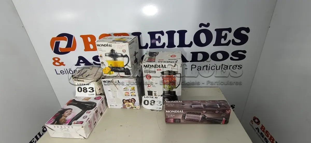 LOTE 083 - 06 – ELETRODOMÉSTICOS DIVERSOS (NO ESTADO, NÃO SABEMOS SE FUNCIONA. LEILÃO NÃO TEM GARANTIA E NEM DEVOLUÇÃO, SUJEITO A POSSÍVEIS AVARIAS VISÍVEIS/OCULTAS E/OU AUSÊNCIA DE COMPONENTES)